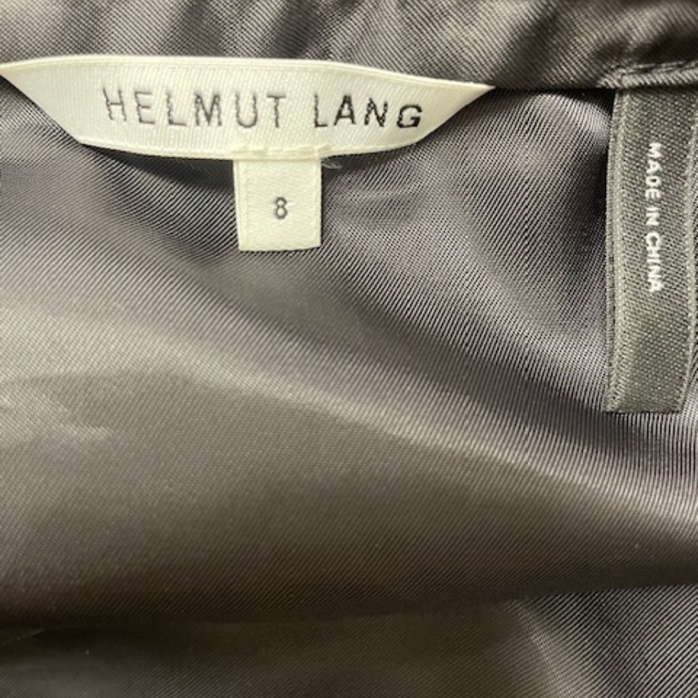 Helmet Lang Black Lamb Leather and Fringe Skirt EUC - Picture 13 of 14